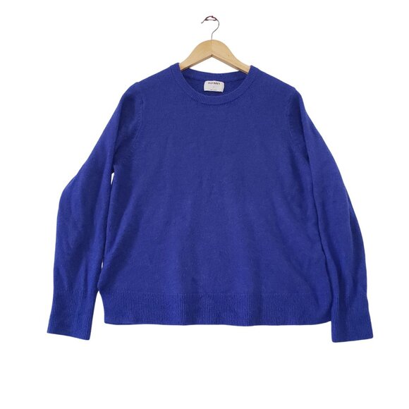 Old Navy Womens Blue Crewneck Sweater XL Warm Cozy Cottagecore Layering Casual - Picture 1 of 5